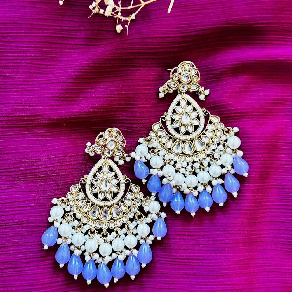 **EID SALE ACCEPTING ALL REASONABLE OFFERS ❗️Indian kundan Earrings - Picture 6 of 11